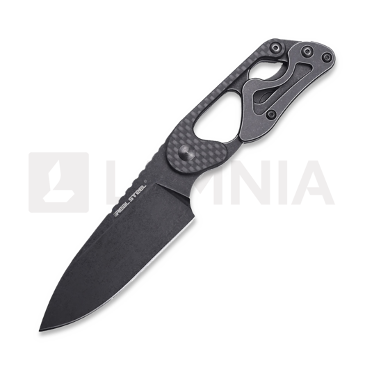 RealSteel Cormorant Apex kniv, Carbon Fiber, Blackwash 3724