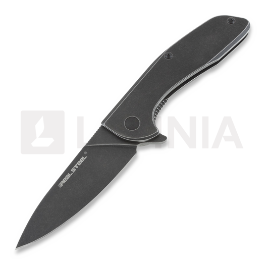 Nóż składany RealSteel E571 Framelock Black Stonewash 7132
