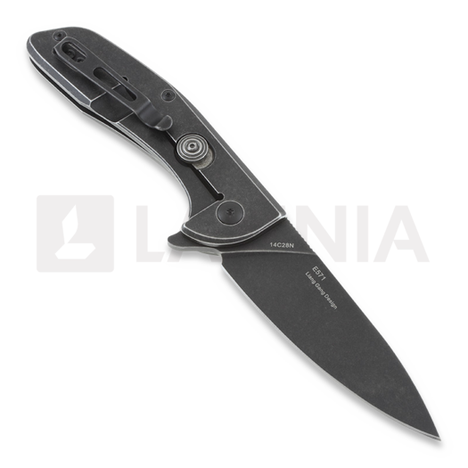 RealSteel E571 Framelock Black Stonewash sulankstomas peilis 7132