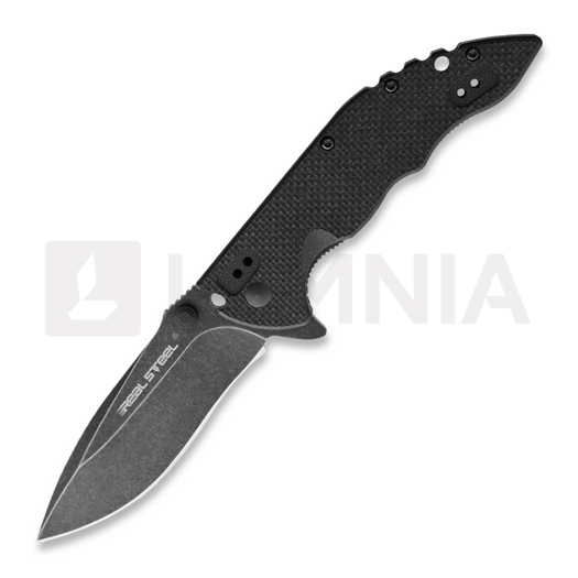 RealSteel E77 Flipper All Black 折り畳みナイフ 5111