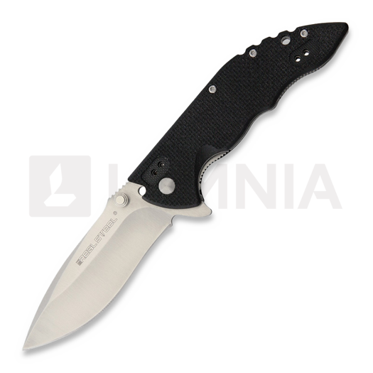 RealSteel E77 Flipper Satin Black kääntöveitsi 5112
