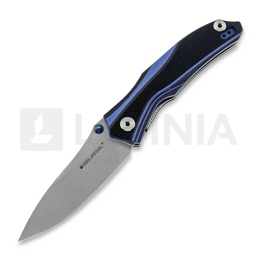 RealSteel E802 Horus Black/Blue kääntöveitsi 7432
