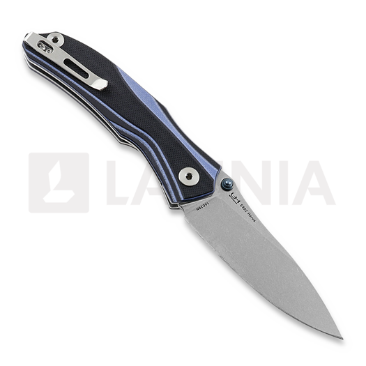 RealSteel E802 Horus Black/Blue kääntöveitsi 7432