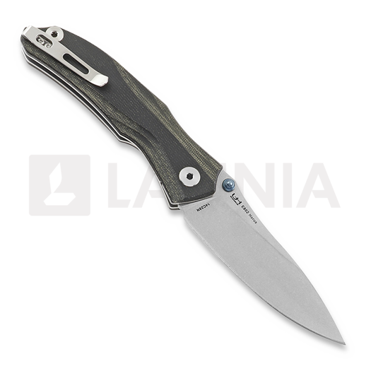 Skladac&iacute; n&ocirc;ž RealSteel E802 Horus Black/Micarta 7435