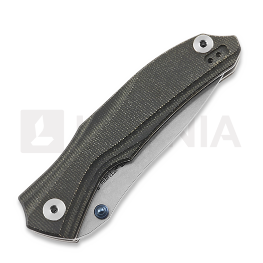 Skladac&iacute; n&ocirc;ž RealSteel E802 Horus Black/Micarta 7435