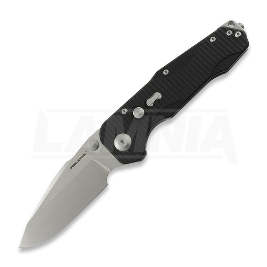 RealSteel Evolution Ironclad Drop Point, Black G-10, Stonewash 7911SB