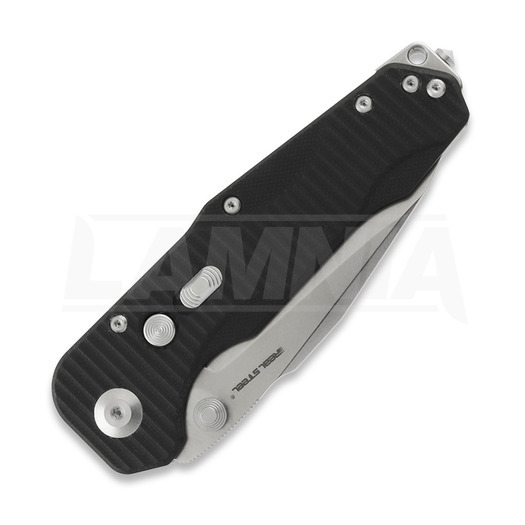 RealSteel Evolution Ironclad Drop Point, Black G-10, Stonewash 7911SB