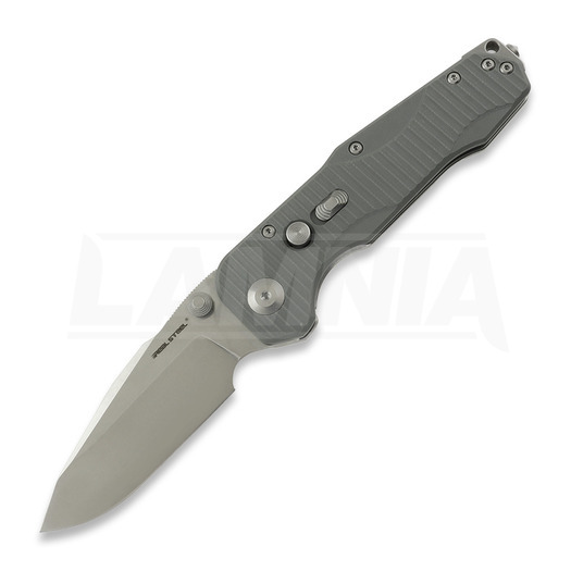 RealSteel Evolution Ironclad Drop Point, Grey G-10, Stonewash 7911SG