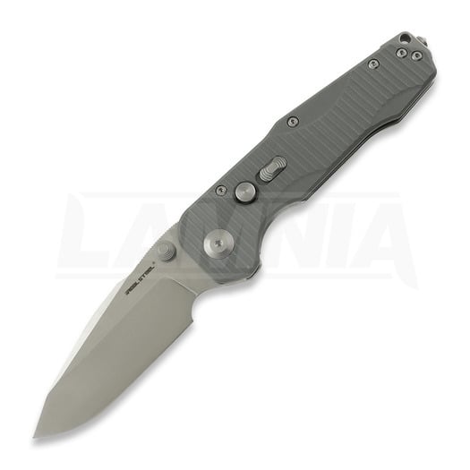 RealSteel Evolution Ironclad Drop Point, Grey G-10, Stonewash 7911SG