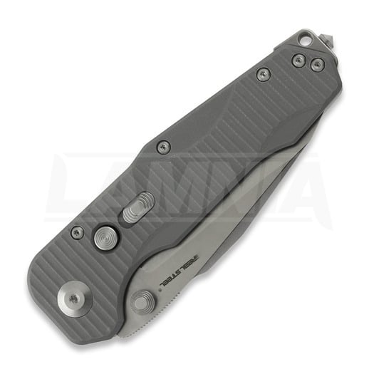RealSteel Evolution Ironclad Drop Point, Grey G-10, Stonewash 7911SG