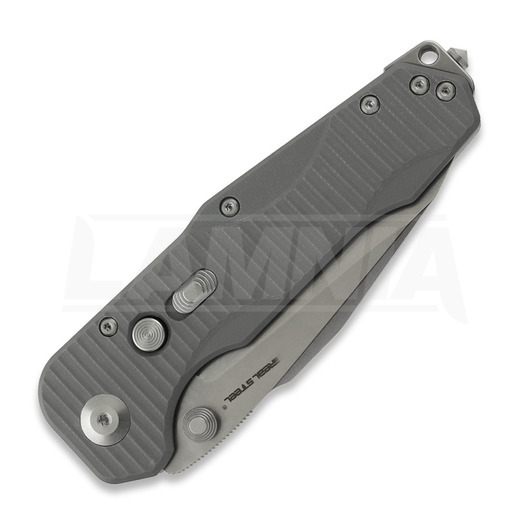 RealSteel Evolution Ironclad Drop Point, Grey G-10, Stonewash 7911SG