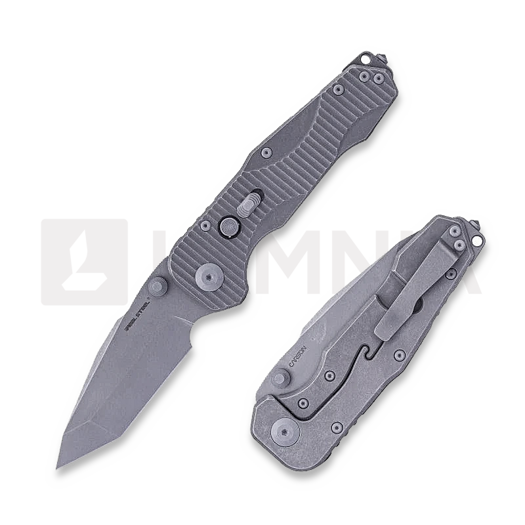 RealSteel Evolution Tanto 折り畳みナイフ, Grey Stonewash, Titanium 9912