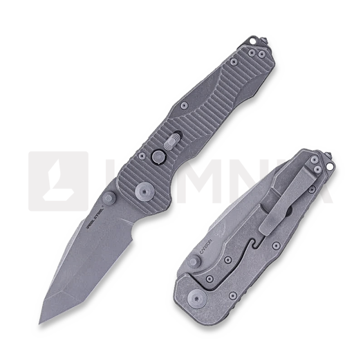RealSteel Evolution Tanto סכין מתקפלת, Grey Stonewash, Titanium 9912