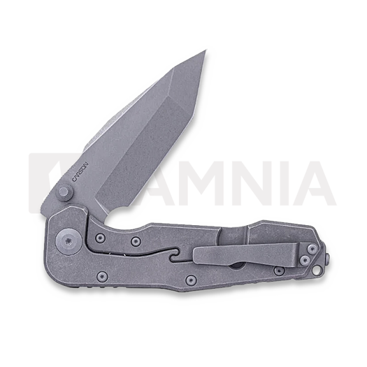 มีดพับ RealSteel Evolution Tanto, Grey Stonewash, Titanium 9912