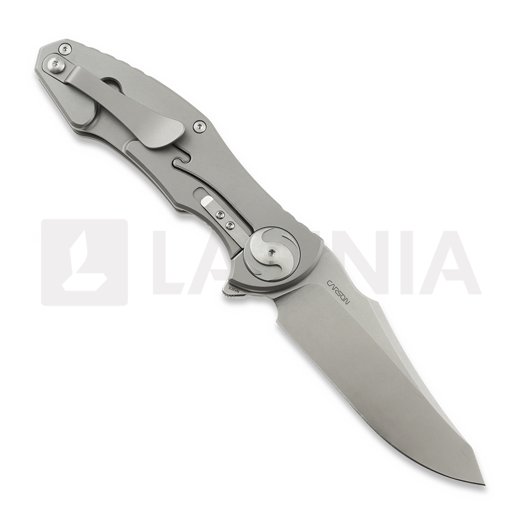 RealSteel Exorcist kääntöveitsi, Blue Damascus G-10 9412BD