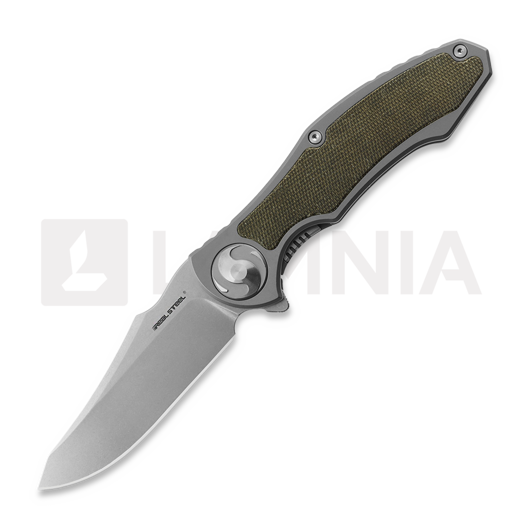 Saliekams nazis RealSteel Exorcist, Green Micarta 9412GM