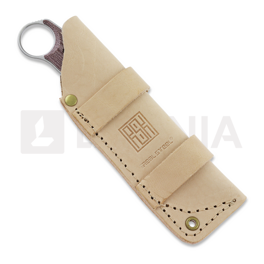 RealSteel Furrier Harpoon kniv, red micarta 3612RM