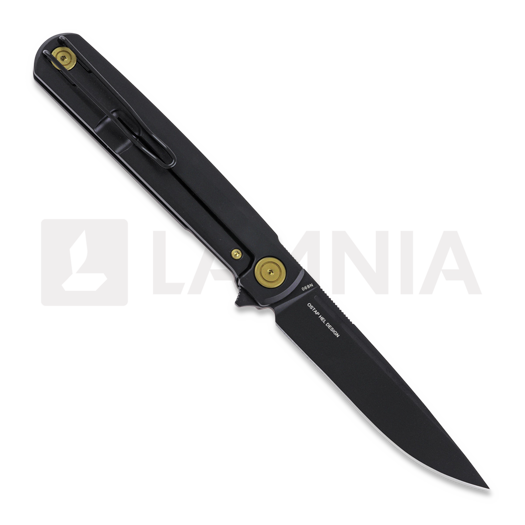 RealSteel G-Frame sulankstomas peilis, black/gold 7874GB