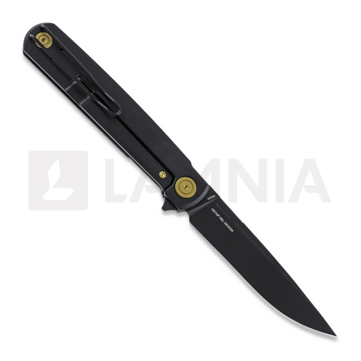Nóż składany RealSteel G-Frame, black/gold 7874GB