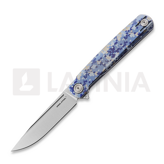 Nóż składany RealSteel G-Frame, Blue Digicamo 7874TC09