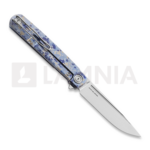 RealSteel G-Frame Taschenmesser, Blue Digicamo 7874TC09