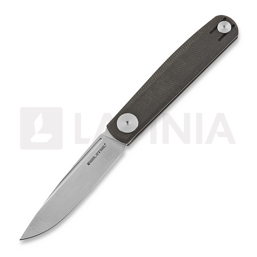 RealSteel Gslip Compact 접이식 나이프, Dark Brown Micarta 7865BM
