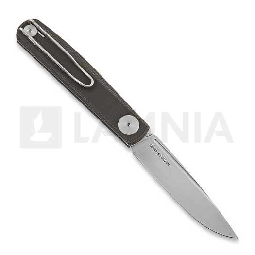 RealSteel Gslip Compact sulankstomas peilis, Dark Brown Micarta 7865BM