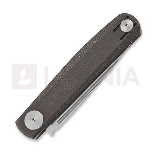 RealSteel Gslip Compact kääntöveitsi, Dark Brown Micarta 7865BM