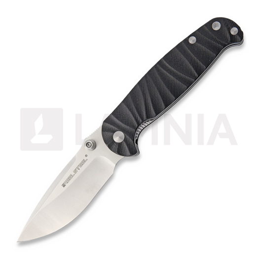 RealSteel H6 Black Satin kääntöveitsi 7785