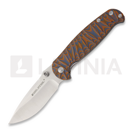 RealSteel H6 Orange/Black Satin sulankstomas peilis 7783