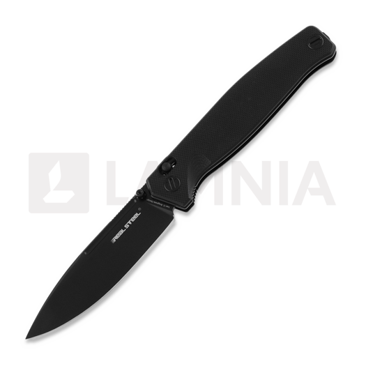 RealSteel Huginn folding knife, full black 7652B