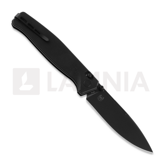 Skladací nôž RealSteel Huginn, full black 7652B