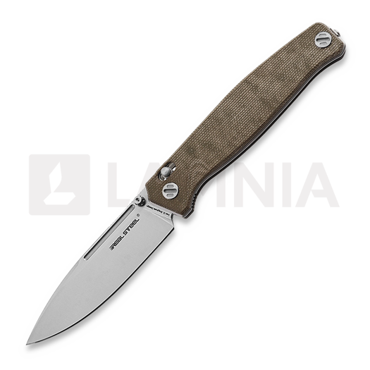 RealSteel Huginn összecsukható kés, Green Micarta 7651GM