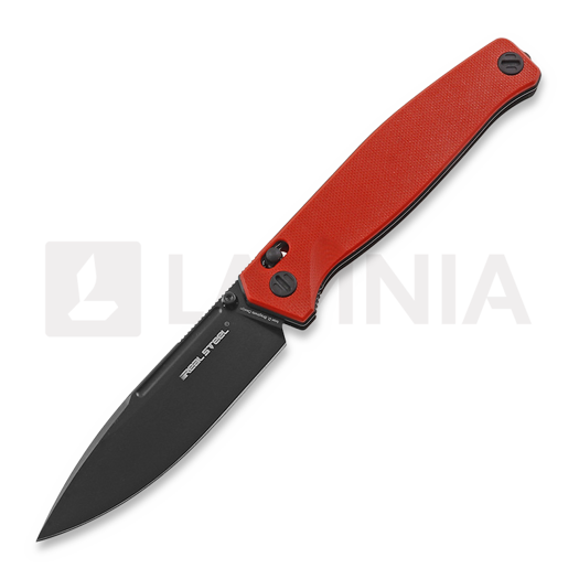 RealSteel Huginn 折り畳みナイフ, Red/Black 7652RB