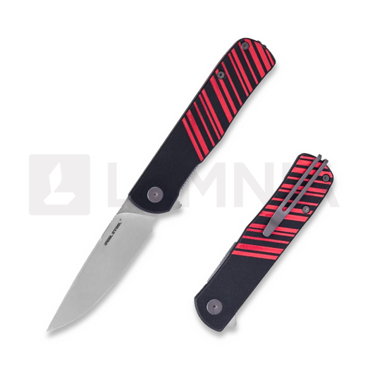 Skladací nôž RealSteel Karly Black/Red 6052