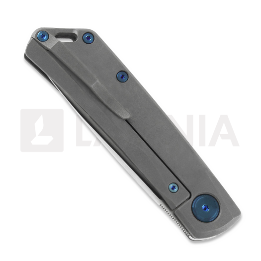 RealSteel Luna Boost Framelock kääntöveitsi, carbon fiber blue 7076