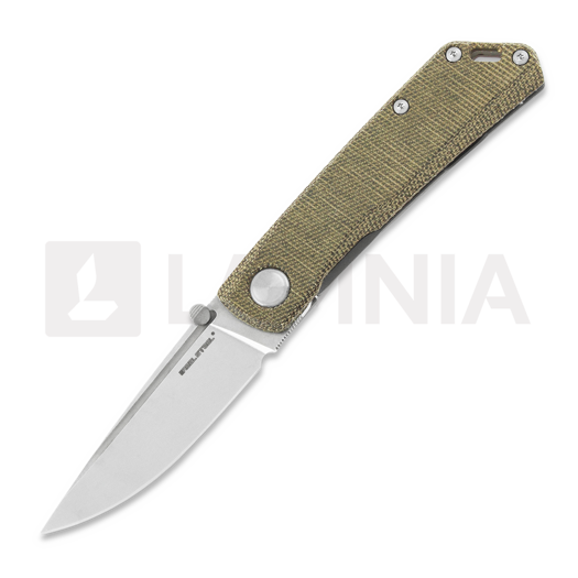 Skladací nôž RealSteel Luna Boost Framelock, green micarta 7074