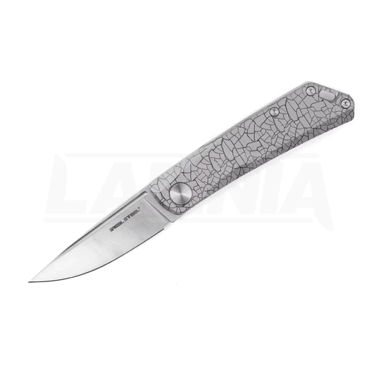 RealSteel Luna TC05 - Grey Crackle/Satin kääntöveitsi 7001TC05