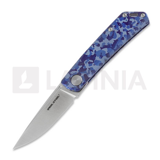 Складной нож RealSteel Luna Ti-Patterns, blue camo 7001-TC2