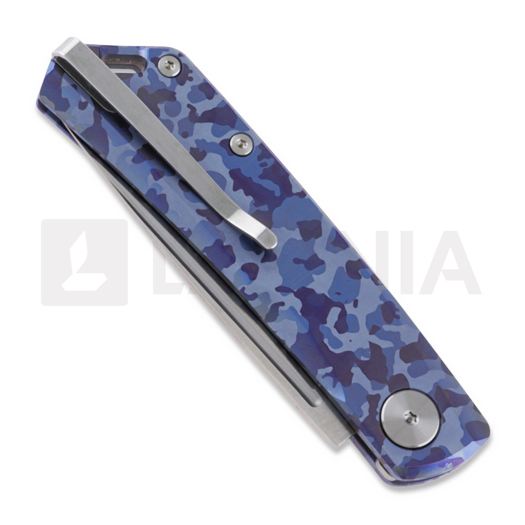 Zavírací nůž RealSteel Luna Ti-Patterns, blue camo 7001-TC2