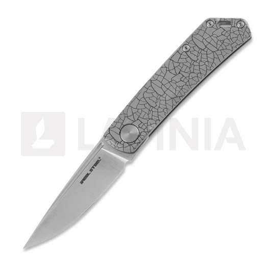 RealSteel Luna Ti-Patterns 접이식 나이프, grey crackle 7001-TC1