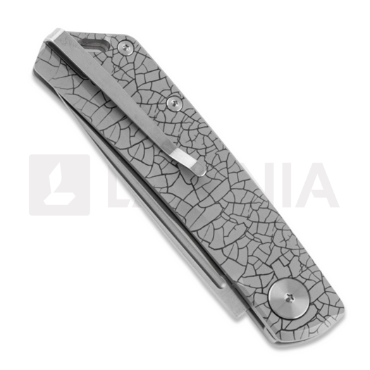 Coltello pieghevole RealSteel Luna Ti-Patterns, grey crackle 7001-TC1