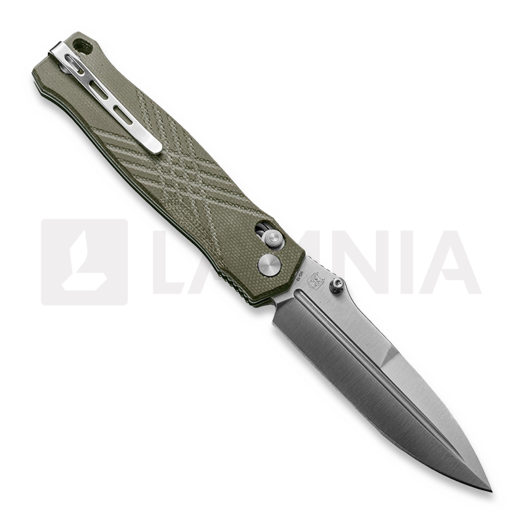 RealSteel Muninn, Green Micarta, Satin 7751GM