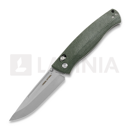 RealSteel Pathfinder Folder, Green Micarta 7851G