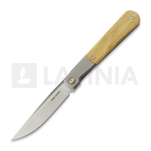 RealSteel Real Barlow RB-7, Titanium & Olive Wood 7893