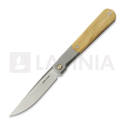 RealSteel Real Barlow RB-7, Titanium & Olive Wood 7893