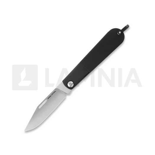 RealSteel RealBarlow RB-3 Clip Point 접이식 나이프, Black 8342B