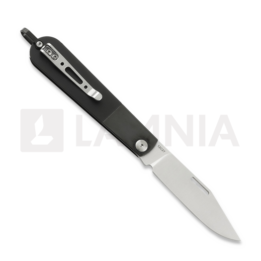 RealSteel RealBarlow RB-3 Clip Point sulankstomas peilis, Black 8342B