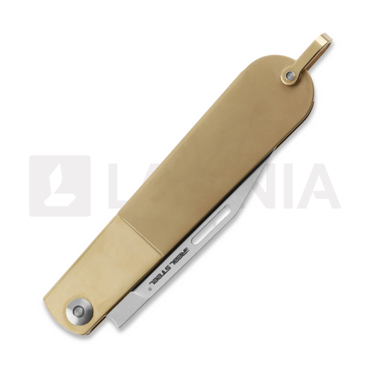 RealSteel RealBarlow RB-3 Clip Point folding knife, Rose Gold 8342G