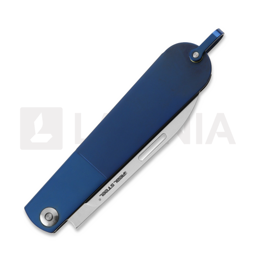 Coltello pieghevole RealSteel RealBarlow RB-3 Drop Point, Blue 8341D